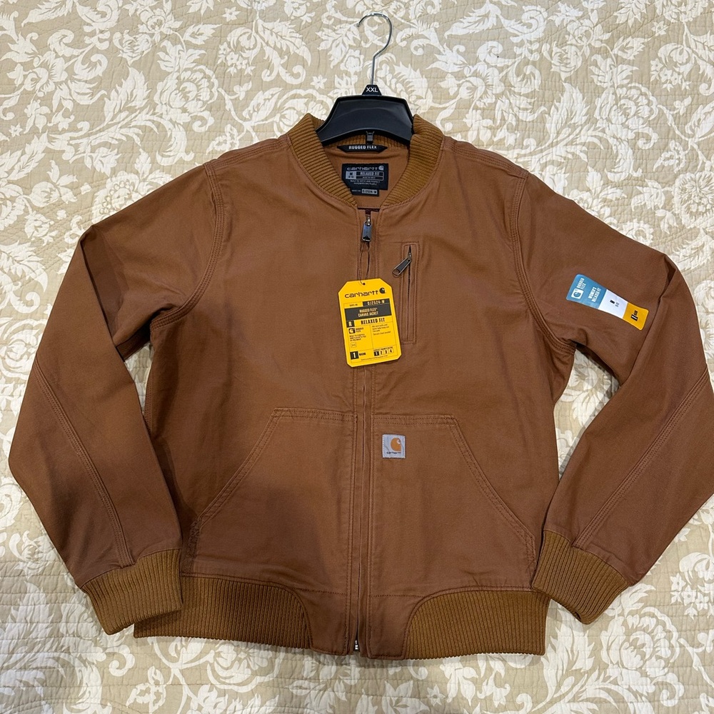 Carhartt Rugged Flex Canvas Brown Jacket- women’s